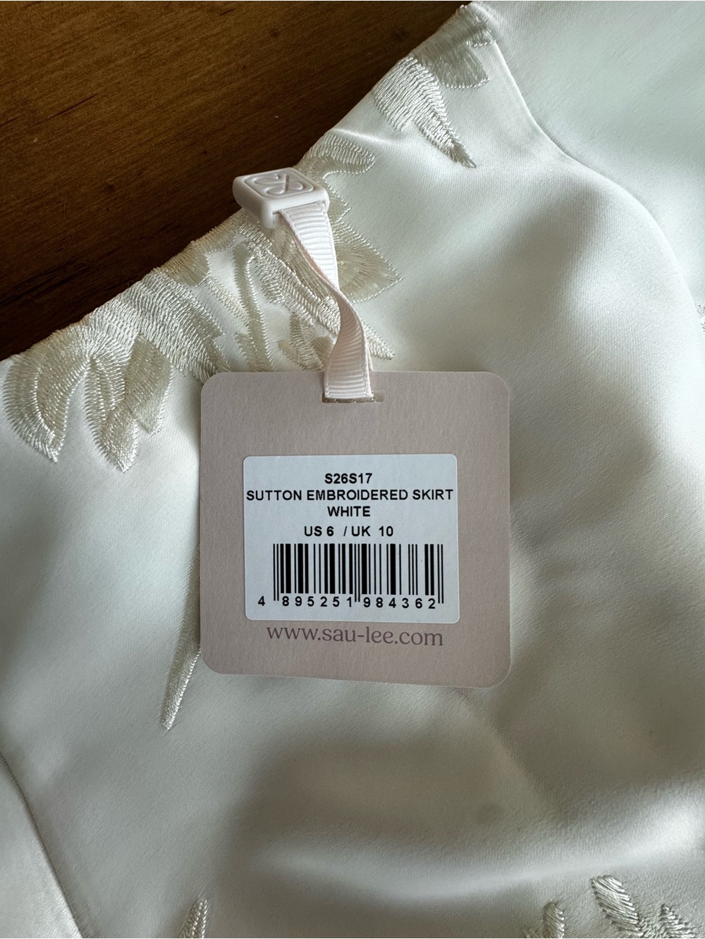 SAU LEE Sutton Embroidered Skirt Size 6, NWT - Picture 2 of 3